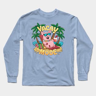 Aloha Hawaiian Pig Vacay Mode Long Sleeve T-Shirt